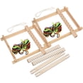 thumbnail image 2 of EeaseCA 2pcs Small Size DIY Hand-Knitting Wooden Loom Toys Children Weaving Machine Intellectual Development Technology Production, 2 of 7