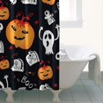thumbnail image 4 of Halloween Ghost Pumpkin Medley Pattern Shower Curtain 36"x72" ,Bathroom Decorative Shower Curtains Set with 12 Hooks,Modern Waterproof Washable Shower Curtain, 4 of 6