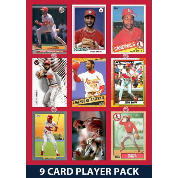 Ozzie Smith St Louis Cardinals 9 Card Legend Pack Topps Bowman