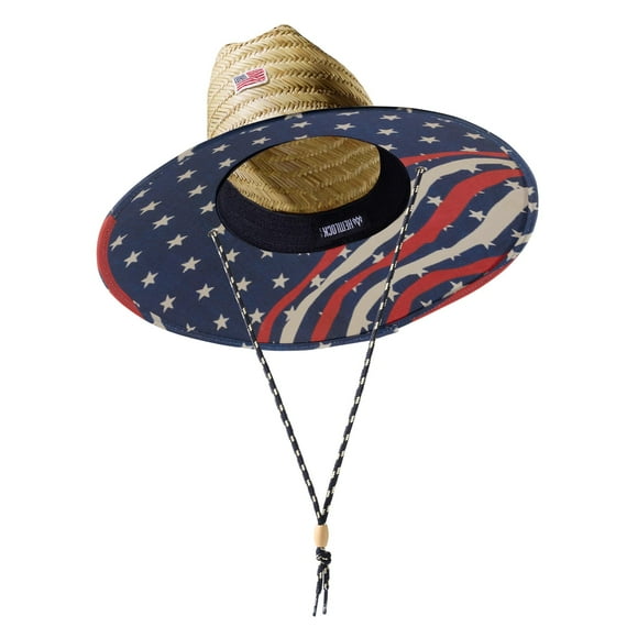 Sombrero de Paja para Hombres y Mujeres | Sombrero de salvavidas, sombrero de playa y sombrero de sol | Ala ancha UPF 50+ para protección solar | Talla única | Cicuta