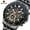 Black Black, variant on Mens Watches Analog Quartz Chronograph Stainless Steel Watches for Men 30M Waterproof Men's Wrist Watches with Calendar Luxury Business Work Casual Watch Elegant Gifts