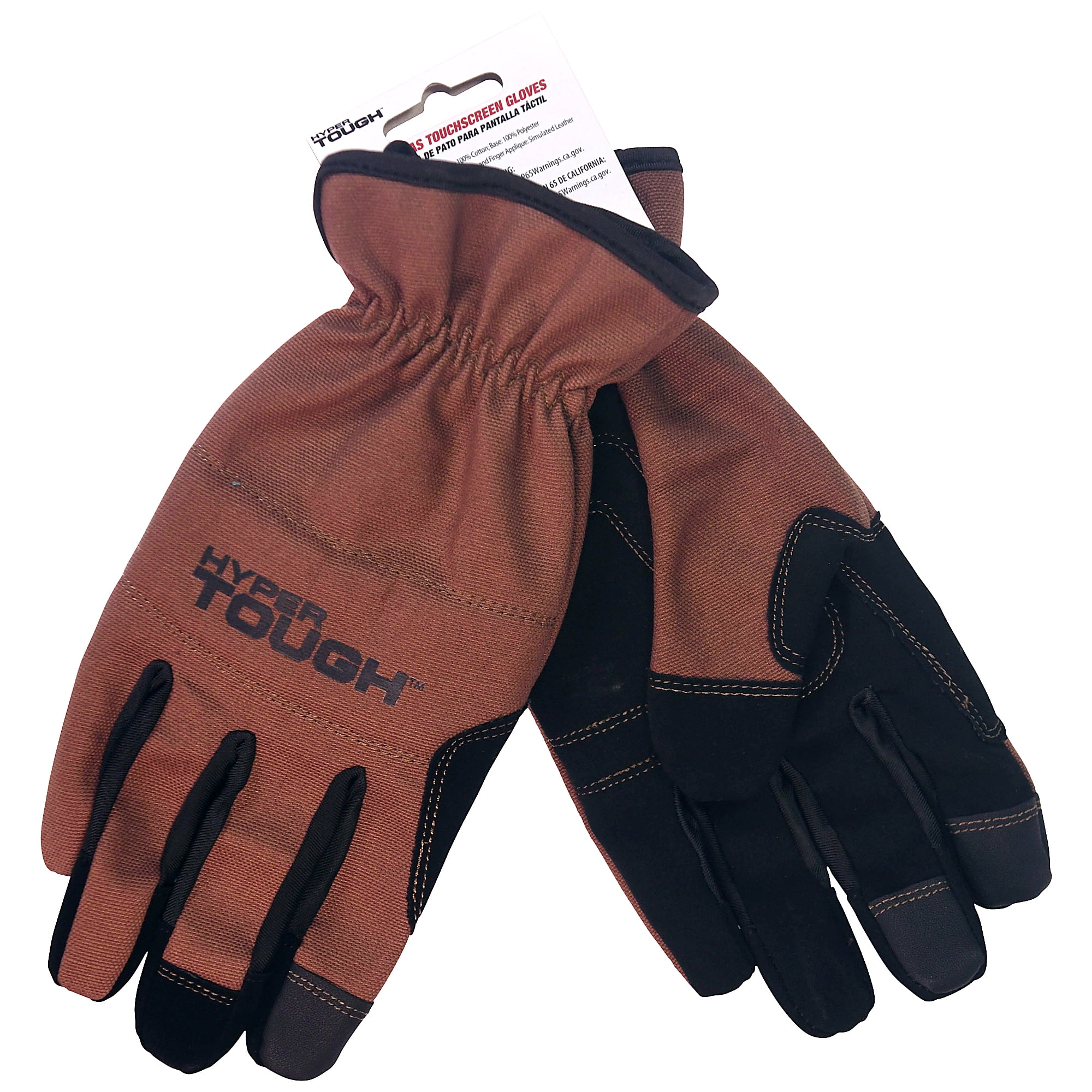HyperTough Hyper Tough Men's Large Duck Canvas Touchscreen Utility Gloves