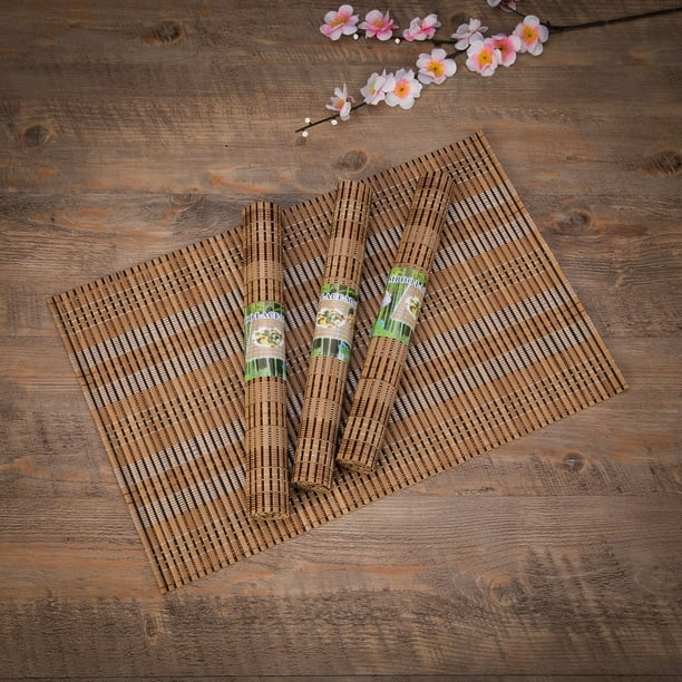 THY COLLECTIBLES EcoFriendly 18" x 12" Bamboo Table Place mats Non