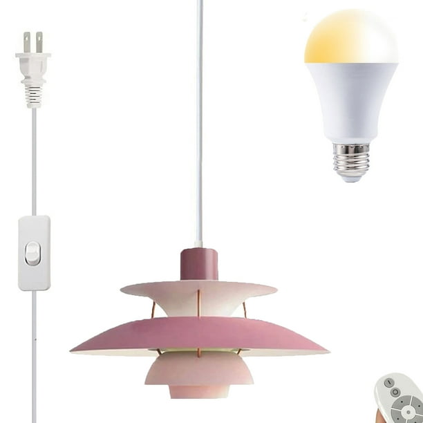 FSLiving Remote Control Ceiling Light Modern Hanging Pendant Lights