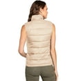 thumbnail image 2 of Love Tree Women's Juniors Ultra Light Travel Packable Puffer Vest (Khaki-Short, Large), 2 of 2