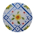 thumbnail image 4 of HAOXIT Blue White Plaid Tablecloth Spring Summer, Waterproof Round Table Cloth Washable, Stain Resistant Cloth Table Cover for Party Picnic Dinner Decor (Blue Plaid) 42-46, 4 of 8