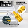 thumbnail image 4 of 2pcs XL Size Gold Tone Universal Turbo Sound Whistle Muffler Exhaust Pipe Car Roar Maker, 4 of 7