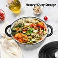 thumbnail image 6 of 5 Quart Oval Enameled Cast Iron Dutch Oven Pot with Lid, Oven Safe up to 550 °   F & Dishwasher Safe, Sturdy Dutch Oven Cookware, 6 of 7