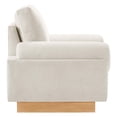 thumbnail image 3 of Armchair Accent Chair, Ivory White, Fabric, Living Kitchen Cafe Bistro Hospitality Restaurant, Modern Contemporary HB34842, 3 of 9