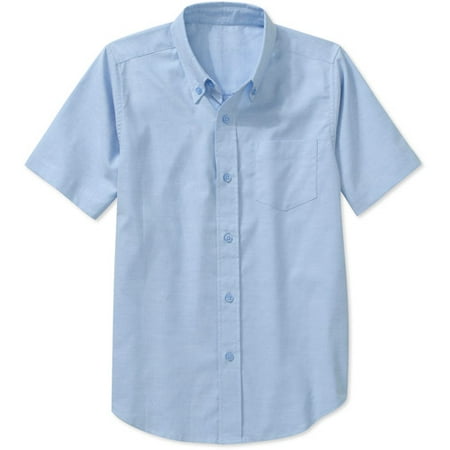 George Boys School Uniforms Short Sleeve Button Up Oxford Shirt
