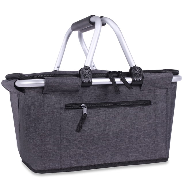 Cesta de Picnic SIYUAN Plegable Tipo Mercado Aislada 27L