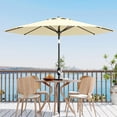 thumbnail image 1 of 10ft Patio Umbrella with Crank Lift & Push Button Tilt, 8 Sturdy Ribs for Yard, Deck, Pool, 1 of 7