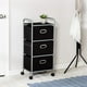 thumbnail image 2 of Honey-Can-Do CRT-02184 Rolling Storage Cart, Black/Chrome, 2 of 2