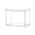 thumbnail image 2 of DEBGFS Purse Storage Box with Magnetic Door Dustproof Stackable Clear Wallet Clutch Storage Organizer for Purse Clutch Handbag,l, 2 of 8