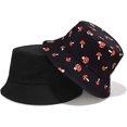 thumbnail image 3 of Sombrero de pescador reversible Bobs Hat, sombrero de sol para pescar para mujeres y niñas, 3 of 5