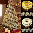 thumbnail image 2 of LED Christmas Tree Ribbon,Battery Operated DIY Lace Bow Christmas Tree Decor Holiday Indoor OutdoorWithout Battery10M, 2 of 5