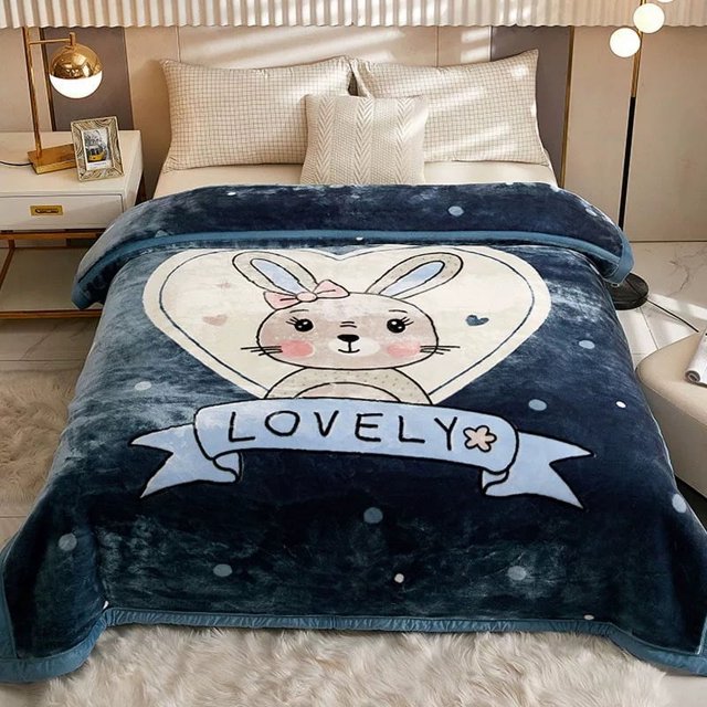 Thickened Raschel Blanket Winter Warm Wedding Blanket Double-sided Fleece Office Nap Blanket Double-layer Blanket Gift Blanket