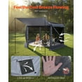thumbnail image 7 of 12x12 FT Pop-Up Gazebo Screen Tent with Removable Top, 6-Sided Quick Setup Camping Canopy, 7 of 7