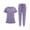 167#Light Purple, variant on V-neck medical nurse uniform set, hospital work clothes, suitable for nurses, dentists, veterinarians Royal Blue L