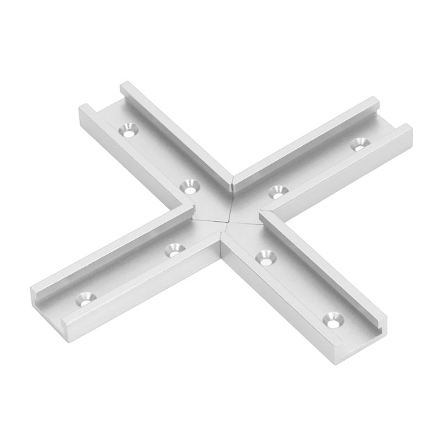 Conector de pista en T, aleación de aluminio, 100mm de longitud, 30mm de ancho, universal, 4 Uds.