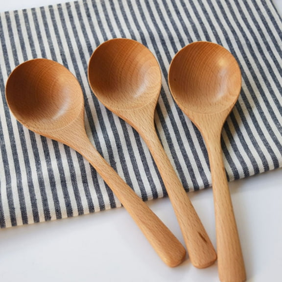 ROSENICE 22Pcs Spoons for Cooking and Dining Natural Style Restaurant Kitchen Tools