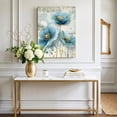 thumbnail image 5 of Canvas Wall Art Vintage Blue Flower Canvas Art Print Watercolor Floral Abstract Modern Minimalist Pictures Wall Decor for Living Room Bedroom Decorations Stretched Framed Ready to Hang 20"x30", 5 of 9