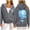 Dark Gray, variant on Womens Bubble Print Zip Up Hoodies Preppy Style Trendy Aesthetic Pullover Sweatshirts Streetwear Casual Fashion Tops Streetwear Hoodies Red L