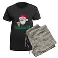 thumbnail image 5 of CafePress - Nollaig Shona Duit Women's Dark Pajamas - Women's Short Sleeve Print T-Shirt and Pants Dark Cotton Pajama Set, 5 of 7