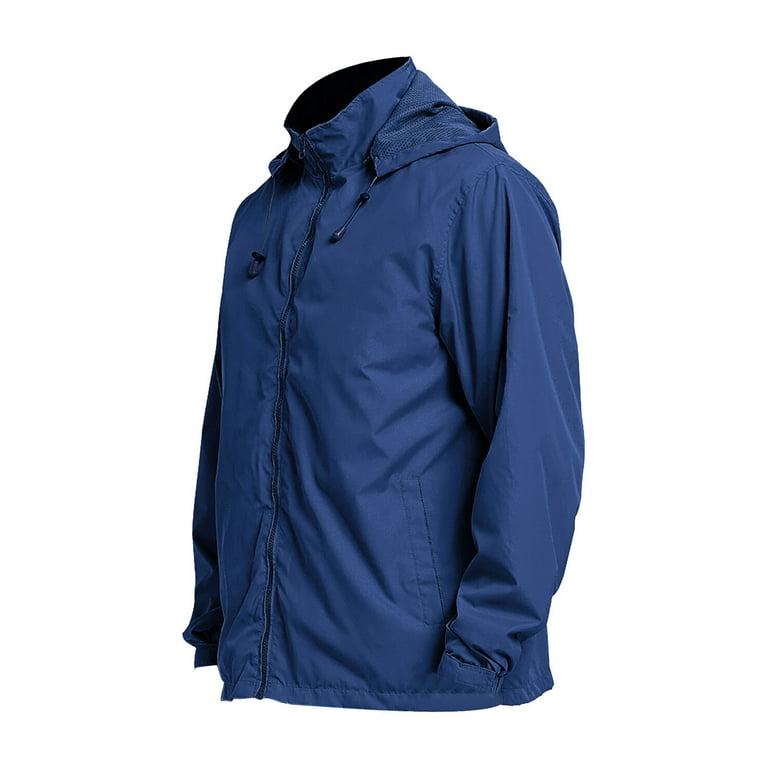 【U LAN】Tope Multi Pocket Windbreaker Zylanna Mens Waterproof Windbreaker, Multi-Pockets Zip up