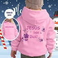 thumbnail image 2 of Kids Girls Boys Jesus Loves You Hoodies Kids Printed Sweatshirt Long Sleeves Warm Loose Pullover Kids Sherpa Hoodie for Little Girls 6T, 2 of 4