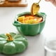 thumbnail image 4 of ¡Liquidación! Recipientes para almacenar alimentos Lssam, cuencos de calabaza para horno, ollas de cerámica con forma de calabaza para cocinar, olla holandesa de calabaza con tapa, mini tazones de, 4 of 8