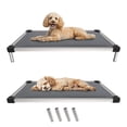 thumbnail image 1 of Cama para perros FXW TitanNest, a prueba de masticaciones, acolchada elevada, 36 cm, gris, 1 of 7