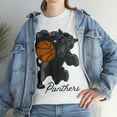 thumbnail image 5 of Vintage Panthers Basketball T-shirt, Panther Mascot School Spirit Shirt White XL, 5 of 6