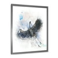 thumbnail image 2 of Designart 'Great Dark Blue Heron Bird Illustration' Farmhouse Framed Art Print, 2 of 4