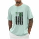 thumbnail image 1 of Camisetas de Manga Larga para Hombre Algodón Impresión Cuello Redondo Blusas de Moda Casual, 1 of 3