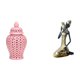 thumbnail image 1 of Jarrón Decorativo De Porcelana Con Tapa Para Arreglos Florales Y Estatua De Dama Tribal Africana, Artesanía Hecha A Mano, Pieza De Arte Coleccionable, Adorno De Resina Para Sala De Estudio., 1 of 8