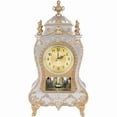 thumbnail image 1 of wonima44 Vintage Alarm Clock Vintage Plastic Table Clock Antique Home Hotel Decorative Desk Alarm Clocks(White), 1 of 1