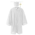 thumbnail image 2 of Odeerbi 3-12 Años Niños Niñas Vestido de Graduación Y Gorra de Color Sólido Brillante Vestido de Manga Larga de 2 Piezas Para La Ceremonia de Graduación, 2 of 3