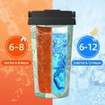 thumbnail image 6 of Portable Thermos Cup Coffee Cup 6.9×3.4in Invisible Ring Easy To Carry For Car Cafe Office Home Lightseagreen Geometric Lines_2, 6 of 8