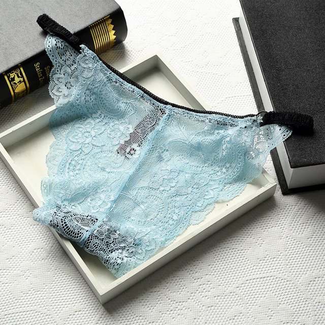 TrowBridge-bragas de encaje sexys para mujer, tangas ahuecados, ropa interior de chica dulce, lencería transpirable, Tanga femenino