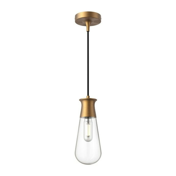 PD464001AG-Alora Lighting-Marcel - 1 Light Pendant-11.25 Inches Tall and 4.38 Inches Wide-Aged Gold Finish -Traditional Installation