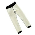 thumbnail image 3 of LEORX Black High Waist Thermal Warm Fleece Lined Leggings with Elastic Body Shaping, 3 of 8