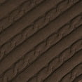 thumbnail image 6 of PiccoCasa Cotton Blanket Decorative Cable Knitted Throw Knit Blankets, 70"x78" Brown, 6 of 7