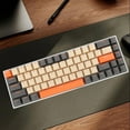thumbnail image 4 of 68 Keys Mechanical Gaming Keyboard, 60% Mechanical Keyboard with Red Switch, RGB Wired Gaming Keyboard, Ergonomic 60% Percent Keyboard, Wired Office Keyboard for PC Laptop, 4 of 7