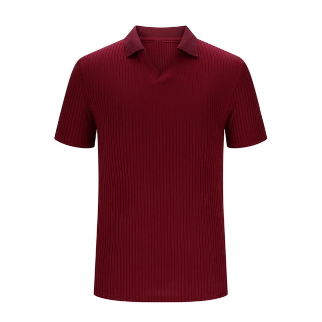 pstuiky camisetas de hombre, Blusa informal de manga corta con cuello en V, transpirable y abotonada para hombre camisas casuales para hombre l