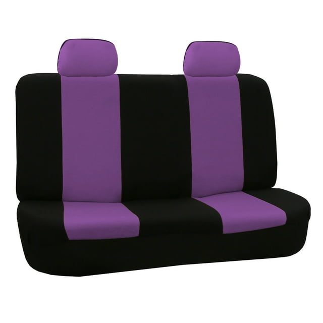 FH Group Flat Cloth Universal Seat Covers Fit For Car Truck SUV Van - Rear Bench