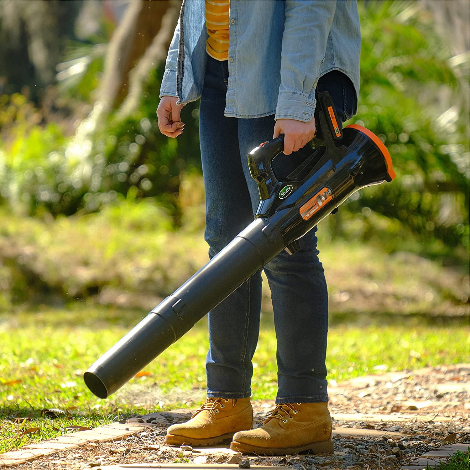 20V Lithium-Ion Cordless Electric Leaf Blower Kit (4 Ah)