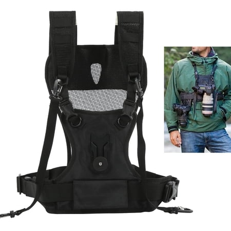 Premium Nylon Camera Harness Even Weight Distribution Soft Padding Perfect for Long Shoots Travel