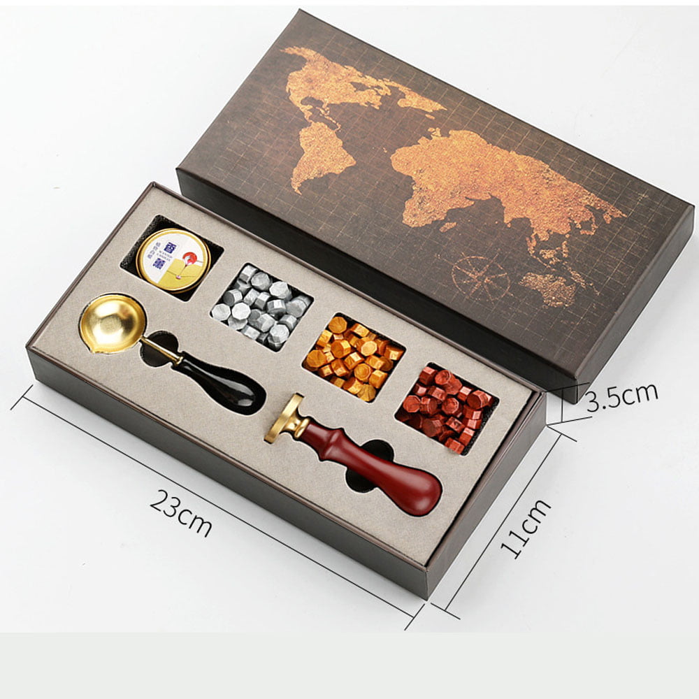 Wholesale European Retro Colorful Sealing Wax Kit With Wooden Handle Stamp  On Envelope And Fire Paint Seal Sets Creative Gift Idea From Eshop2019,  $9.25
