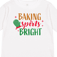 thumbnail image 4 of Inktastic Christmas Baking Spirits Bright with Green Oven Mit Boys or Girls Long Sleeve Toddler T-Shirt, 4 of 5
